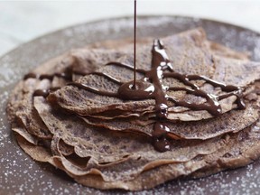 Chocolate Crepes made with Green & Black‚Äôs organic 70% dark chocolate.  Credit: Courtesy of Green & Black‚Äôs.