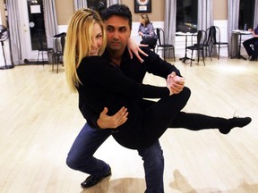 Dr. Kayvan Amjadi and his dance partner, Kaity Schertzberg from the Arthur Murray Dance Studio, are sure to sizzle on the dance floor when they compete in the upcoming Dancing with the Docs gala happening at the Shaw Centre on Saturday, May 30, 2015.