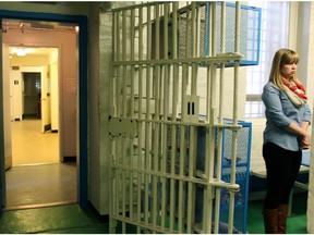 Emma Calvert, co-ordinator of L'Orignal's Old Jail, shows the Spartan life inside Ontario's oldest jail, which operated from 1825 to 1998.