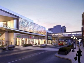 A concept of the refurbished Freiman Bridge at the Rideau Centre.