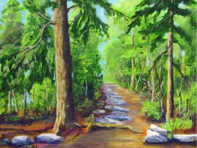 Grotto Trail at Bruce Peninsula National Park, by Dee McEwen, one of the artists at the Nepean Fine Arts League’s show and sale.