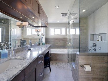 Hugh Trueman of Reno Rescue (Ottawa) Ltd. took first place in the category of bathroom: contemporary/modern, up to $19,999.