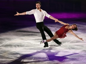 Meagan Duhamel and Eric Radford perform during the exhibition event at the ISU World Team Trophy figure skating competition in Tokyo, Japan on April 19, 2015.
