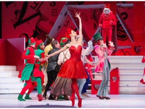 Greta Hodgkinson dances the role of The Red Queen in the National Ballet's Alice's Adventures in Wonderland.