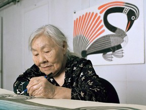 The late Inuit artist Kenojuak Ashevak, whom letter-writer Sheila Baslaw worked with in the 1970s.