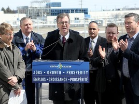 Mayor Jim Watson and other officials gathered to announce the Ottawa River Action Plan funding officially on Tuesday. But the price tag was a bit higher than most had expected.