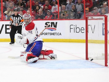 The goal is scored on Carey Price in the third period.