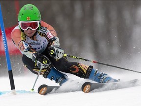 Mikaela Tommy, of Wakefield, competes in a GS race in February.