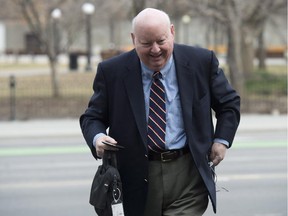 Suspended Sen. Mike Duffy at the Ottawa courthouse.