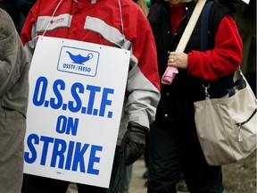 Schools in Ottawa remain open as labour negotiators meet in Toronto, although teachers in the Durham Region east of Toronto have gone on strike.