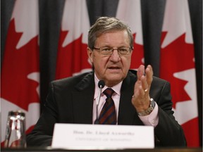 Hon. Dr. Lloyd Axworthy at the National Press Theatre. (David Kawai/Postmedia)