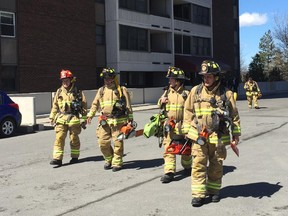 Ottawa Fire on the scene of 465 Richmond Road for a working fire.