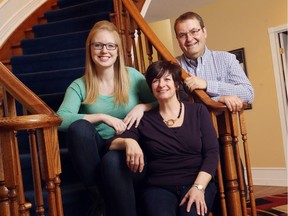 It took Mark and Lise Thaw, pictured with their daughter Alayna, left, in 2013, 10 months to sell their home. They had already taken possession of their new home.