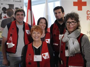 Michael Koch, left, with other members of the Canadian Red Cross team dispatched to Nepal.