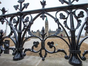 The Centre Block on Parliament Hill for story on tenders being called for on repairs to the building.  Assignment - 120262 Photo taken at 15:41 on April 6. (Wayne Cuddington / Ottawa Citizen)