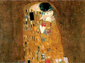 Detail from The Kiss by Gustav Klimt.