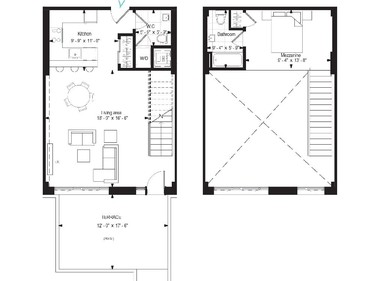 The Verto is a one-bedroom, two-storey loft with 868 square feet and a 12-by-17-foot terrace. It starts at $465,900.
