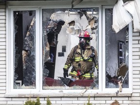 A home at 122 Lloydalex Cres was gutted by fire Saturday afternoon.