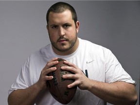 Ottawa's Alex Mateas, a 6-4, 309-pound centre from the University of Connecticut, was the first pick overall in the 2015 CFL draft by the Ottawa Redblacks.