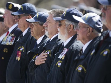 A ceremony honouring the National Battle of the Atlantic took place at the National War Memorial in Ottawa, May 3, 2015.