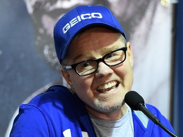 WBO welterweight champion Manny Pacquiao's trainer Freddie Roach speaks during a news conference ahead of the unification fight between Pacquiao and WBC/WBA welterweight champion Floyd Mayweather Jr. at MGM Grand Hotel & Casino on April 29, 2015 in Las Vegas, Nevada. The two boxers will face each other on May 2, 2015 in Las Vegas.
