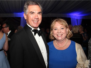 Former Alberta premier and federal cabinet minister Jim Prentice with his wife, Karen Prentice, a member of the board with the National Arts Centre Foundation, at the VIP afterparty for the Governor General's Performing Arts Awards Gala held at the NAC on Saturday, May 30, 2015.