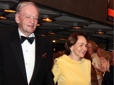 Former Canadian prime minister Jean ChrÈtien and his wife, Aline, walked the red carpet at the Governor General's Performing Arts Awards Gala held at the National Arts Centre on Saturday, May 30, 2015.