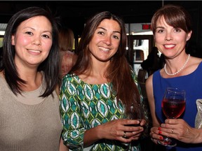 From left, Cynthia Mar, Lama Abi Khaled and Holly Quirk at the Stepping Out! fundraiser held at Lago Bar/Grill/View on Thursday, May 28, 2015 for Dress for Success, a non-profit organization that helps disadvantaged women land a job.
