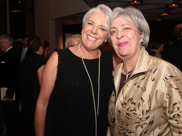 From left, Roxanne McCaig with Gerda Hnatyshyn at the National Arts Centre on Saturday, May 30, 2015, for a gala evening honouring this year's laureates of a Governor General's Performing Arts Award, created in 1992 under the patronage of Hnatyshyn's late husband, former governor general Ramon John Hnatyshyn.