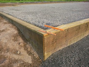 Pressure-treated wood foundations like this one are recognized and approved by all building authorities across North America.