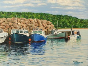 Neils Harbor by Gilly Marston, one of the artists in the Arts Carleton Place Art Show & Sale.