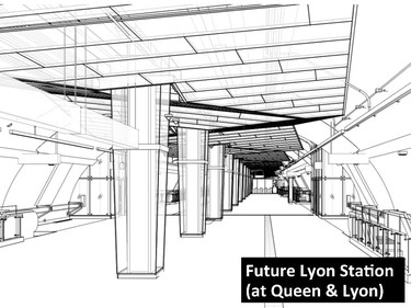 Future Lyon Station (at Queen & Lyon streets).