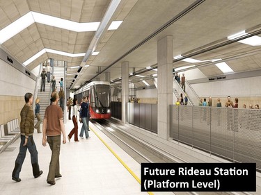 Future Rideau Station (platform level).