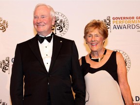 Gov. Gen. David Johnston and his wife, Sharon, at the Governor General's Performing Arts Awards Gala, May 30, 2015. Her Excellency Sharon Johnston will read from her debut novel, Matrons and Madams, Sept. 2 at the Almonte Library.