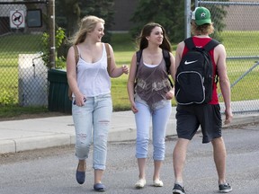 Dozens of students at A.B. Lucas Secondary School in London, Ont., defied the school's dress code Wednesday.