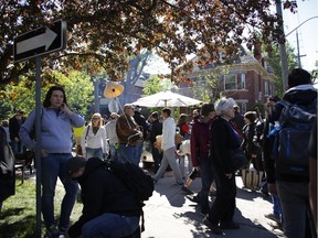 Hundreds of people flocked to the Glebe for the neighbourhood's famous annual garage sale, which was as big as ever, attracting second-hand deal hunters from all over the city, on Saturday morning, May 23, 2015.