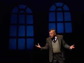 Shaun Toohey as Alan Turing in the Ottawa Little Theatre's production Breaking the Code: The Alan Turing Story. (Photo courtesy OLT