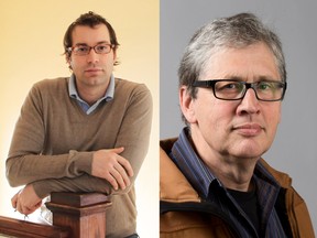 The Citizen's Jean Levac, left, and Rob Bostelaar are finalists for the Canadian Association of Journalists awards.