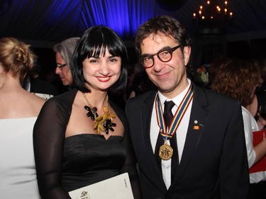 Laureate Atom Egoyan, who's of Armenian descent, was seen in conversation with Maria Yeganian, wife of the Armenian ambassador to Canada, at the VIP afterparty for the Governor General's Performing Arts Awards Gala held at the National Arts Centre on Saturday, May 30, 2015.