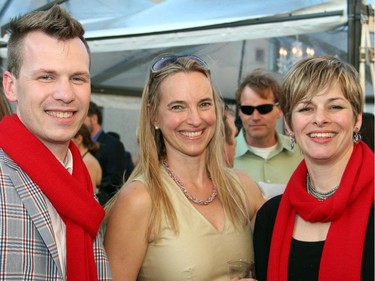 Lee Rose with Susan Finlay and Anne-Marie McElrone at the Ottawa Riverkeeper Gala held Wednesday, May 27, 2015, at Albert Island on the Ottawa River.