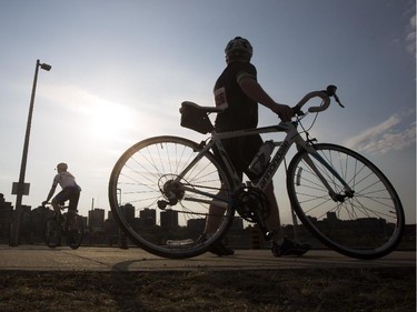 Nearly 1000 participance took part in the 70km CN Cycle for CHEO race in Ottawa, May 3, 2015.