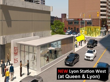 New Lyon Station West (at Queen & Lyon streets).