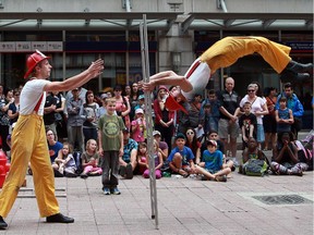 Buskerfest on the Sparks Street Mall is always a popular attraction.