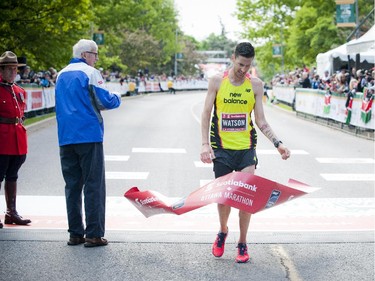 Rob Watson was the first Canadian man to finish the marathon at Tamarack Ottawa Race Weekend, Sunday, May 24, 2015.