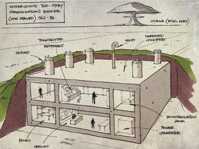 An imagining of the Diefenbunker built west of Ottawa.
