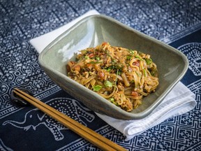 The Hungry Planet's Spicy Pork Noodles.
