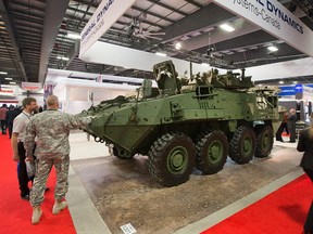 The LAV 6 armoured troop carrier was on display at last year's CANSEC show.