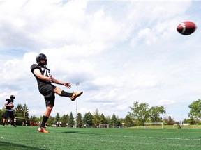 Trey Barrow is one of three kickers attending the Ottawa Redblacks rookie camp.