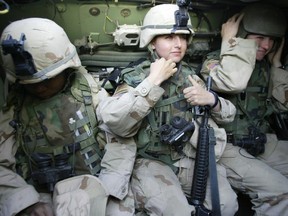 Female soldiers from the U.S. 1st Cavalry