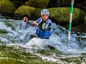 Cameron Smedley of Dunrobin is aiming to reduce his penalty time violations this season by touching fewer suspended gates in men's C1 as whitewater slalom paddling makes its debut at the 2015 Pan Am Games.